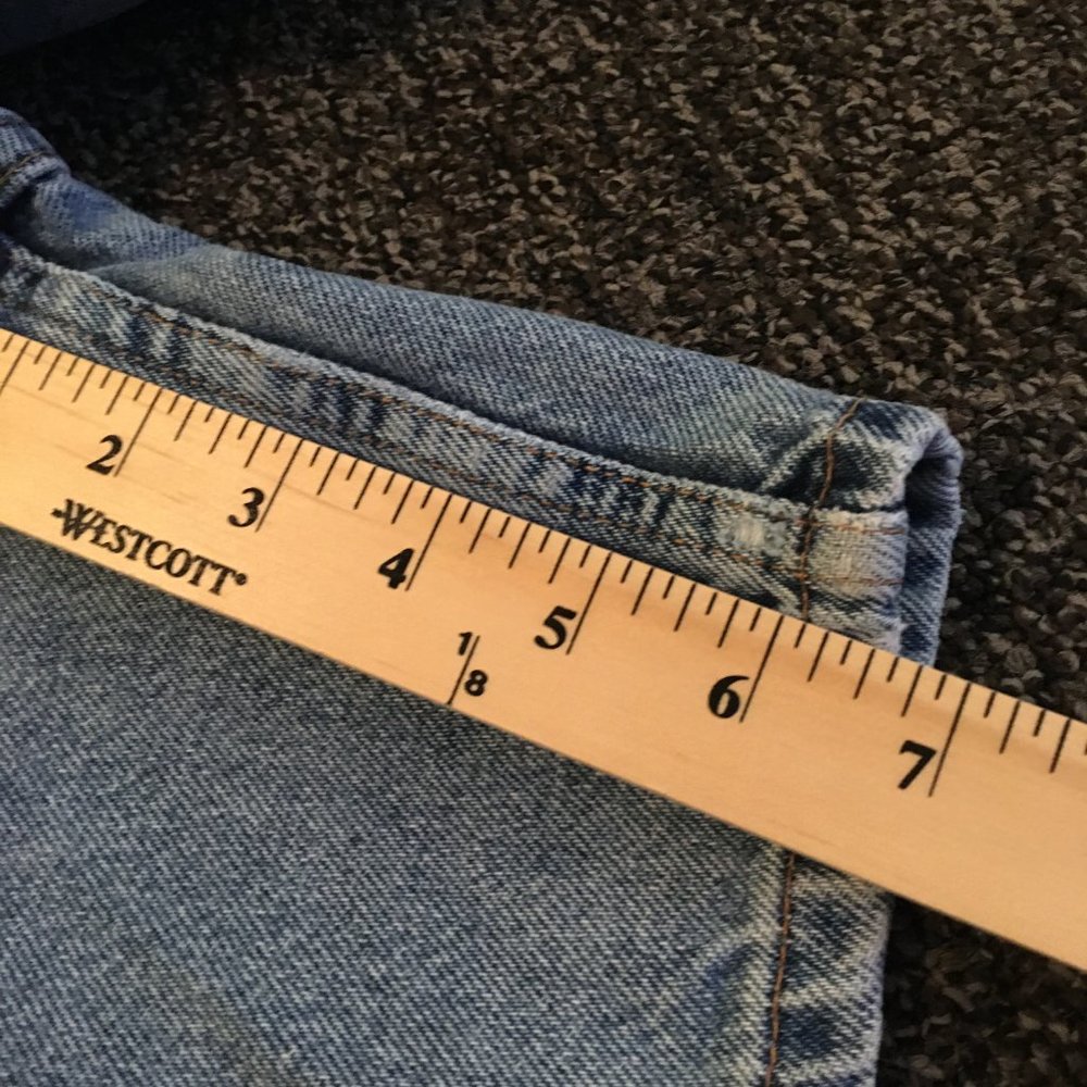 Levi's Vtg Y2K Women's Hi Rise Denim Shorts 14R - Picture 11 of 12